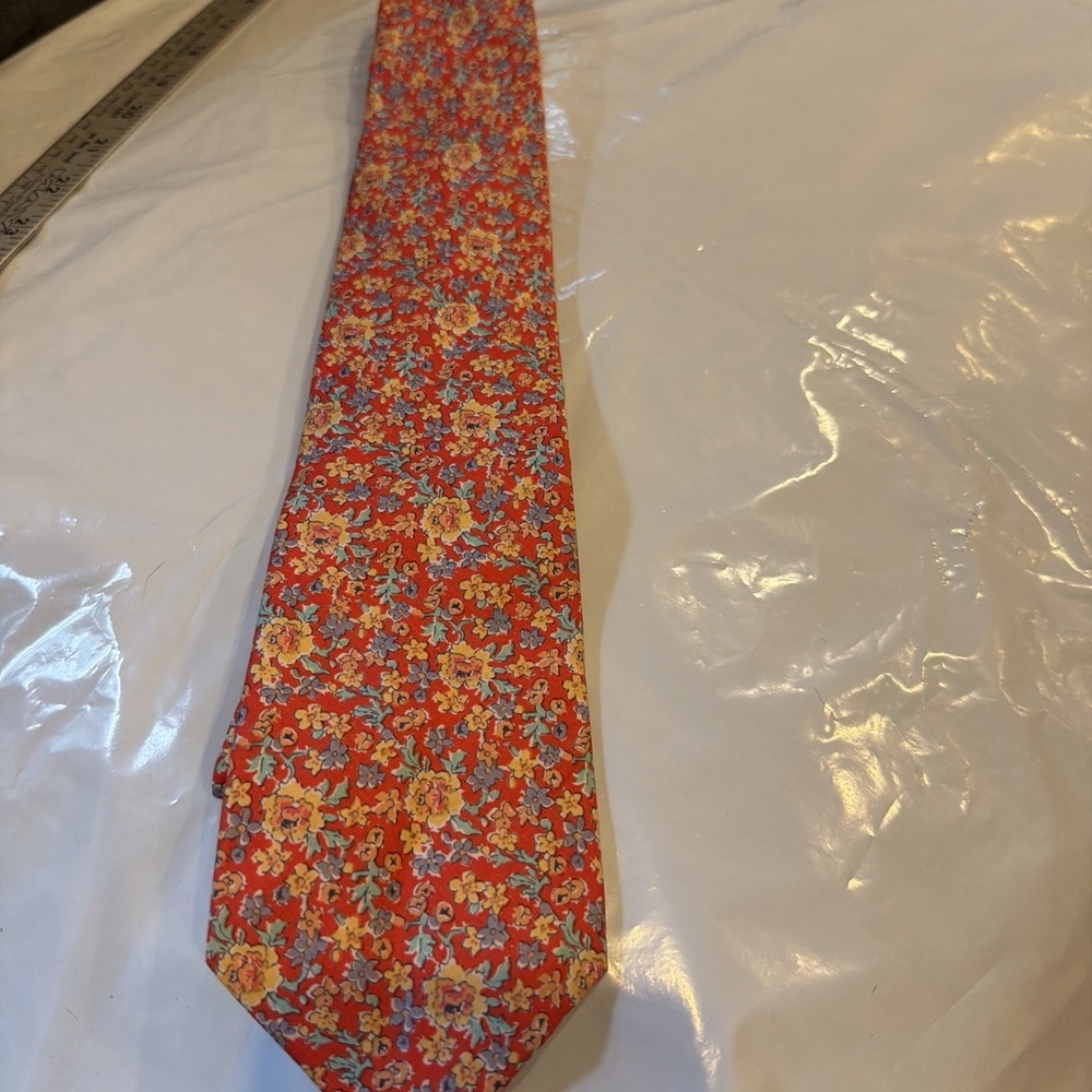 Vintage EUC Liberty Of London Archival Design Cotton Floral Tie USA 54 X 4